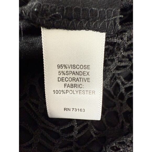 NEW Cupio Womens Plus Size 2X Cold Shoulder Lace Stretch Blouse Casual Pull Over - Picture 8 of 10